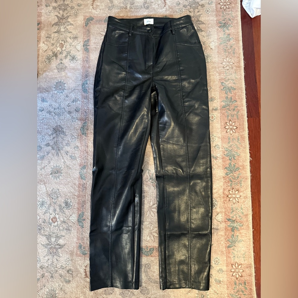 Wilfred Melinda Black Leather Trousers